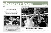 F E Broche de plata€¦ · Pau Gasol lucha por la posesión del balón con Deron Williams durante la final disputada ayer BALONMANO BALONCESTO España logra el bronce tras derrotar