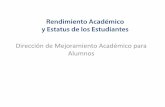 Rendimiento Académico y Estatus de los Estudiantes ...escuelademedicina.tec.mx/media/140521/sesion_induccion_cc.pdf · 1 Condiciones por acumulación de 10 reprobadas en cualquier