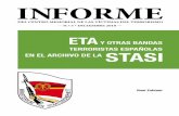 del Centro MeMorial de las VíCtiMas del terrorisMo n.º 5 ... · ETA y otras bandas terroristas españolas en el archivo de la Stasi Informe del Centro Memorial de las Víctimas