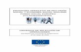 PROGRAMA OPERATIVO DE INCLUSIÓN SOCIAL Y ECONOMÍA SOCIAL ... · social y economÍa social 2014-2020 fondo social europeo (cci 2014es05sfop012) criterios de selecciÓn de operaciones