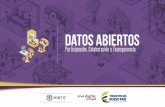 Presentación de PowerPoint - Gobierno DigitalDatos abiertos en Colombia Ley de Transparencia y del Derecho de Acceso a la información pública Ley 1712 de 2014 Transparencia y Acceso