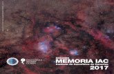 RESUMEN MEMORIA IAC - Instituto de Astrofísica de Canariassu interés por ubicarse en los Observatorios de Canarias: la red de telescopios Cherenkov (CTA), el Telescopio de Treinta
