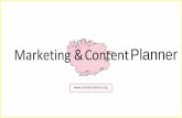Marketing & Content Planner - Andrea Rubiano€¦ · Marketing & Content Planner . Recomendaciones 1. Imprime: Una vez el marketing Planner y pégalo en un lugar visible 12 veces