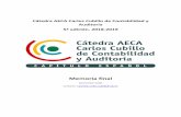 Cátedra AECA Carlos Cubillo de Contabilidad y Auditoría 5ª ... · Resumen: Pastor explica que «blockchain tiene el potencial de incrementar la eficiencia en el proceso de contabilidad