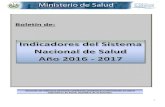 Boletín de · 2017-09-19 · 2 República de El Salvador Indicadores de Salud, El Salvador, años 2012-2016 Descripción del indicador Años Indicadores de coberturas de atención