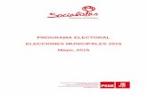 Programa Electoral 2015 PSOE revision mayoweb.psoe.es/source-media/000000634000/000000634055.pdf · PROGRAMA ELECTORAL ELECCIONES MUNICIPALES 2015 Mayo, 2015 . Programa Electoral