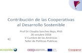 Contribución de las Cooperativas al Desarrollo Sostenible · ^Las cooperativas juegan un papel muy importante en el desarrollo económico, social y sostenible de la UE, y en términos