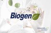 Presentación de PowerPointBiogen. BIOGEN AGRO es una empresa peruana que se iniciö el 6 de Octubre de 1993 con la idea de constituirse en una propuesta diferente de Investigación.