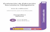 CSC Evaluación de Educación Secundaria Obligatoriaa0b76... · Competencia social y cívica Geografía e Historia 4 ESO 2019 3 Evaluación de 4 º Educación Secundaria Obligatoria