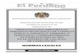 MUNICIPALIDAD DISTRITAL DE SAN JUAN DE LURIGANCHO ...munisjl.gob.pe/1/download/ordenanzas_municipales/Ordenanza-307 … · de Lima, ha emitido el Informe Nº 266-181-00000261, recepcionado