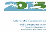 ASOCIACIÓN ESPAÑOLA DE ENTOMOLOGÍA · XXXII Jornadas de la Asociación española de Entomología. Vilagarcía de Arousa, 1‐3 octubre 2015 6 S2.O1. Influencia de las carreteras