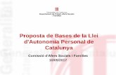 Proposta de Bases de la Llei d'Autonomia Personal de Catalunya - … · 2017-05-31 · INTRODUCCIÓ 3 Models europeus de promoció de l’autonomia personal França, sistema d’atenció
