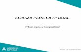 ALIANZA PARA LA FP DUAL - ugt-pv.es · Fuente: OCDE (2016), Education at a Glance 2016: OECD Indicators *Abandono educativo 18-24 años (1): España: 23% hombres 15% mujeres (18,3%