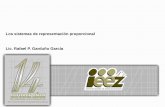 Los sistemas de representación proporcional Lic. Rafael P ...ieez.org.mx/Otra/Inf_rel/14_aniversario/Doc... · 128, el número de senadores por entidad federativa pasó a ser de
