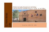 PROGRAMACIÓNiesantoniomachado.centros.educa.jcyl.es/sitio/upload/Prog._Dpto._LATIN... · evaluación y desarrollo de la Educación Primaria en la Comunidad de Castilla y León. 1.2.-