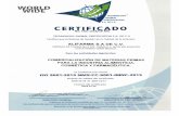 CERTIFICADO ISO 9001-2015 ALIFARMAalifarma.com.mx/.../uploads/2019/09/CERTIFICADO-ISO-9001-2015-A… · ALFARMA S.A DE C.V. CERRADA DE COLIMA No 4 COL. ROMA C.P. 06700 DELEGACIÓN