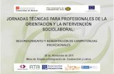 JORNADAS TÉCNICAS PARA PROFESIONALES DE LA …carabanchelsemueve.org/upload/60/06/P.C._Experiencia... · 2017-02-06 · Funciones Asesor Funciones del evaluador Funciones de la Comisión