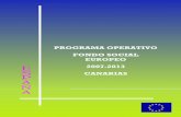 PROGRAMA OPERATIVO FONDO SOCIAL EUROPEO 2007-2013 … · 2016-10-11 · r e i n o d e e s pp a Ñ a programa operativo canarias gobierno de canarias fondo social europeo 2007-2013