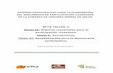 ACTA TALLER 3: Título IV: Órganos comarcales para la ...aragonparticipa.aragon.es/sites/default/files/acta_taller_3_2.pdf · Taller 3: Títulos IV, V y VI. (23/10/2012) 7 / 23 3.