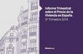 Informe Trimestral sobre el Precio de la Vivienda en España · España para comprar una vivienda de dos habitaciones, mientras que Barcelona se posiciona, un trimestre más, como