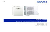 Guía de usuario - Baxi · MW-1001178-1 es Guía de usuario Bomba de calor reversible aire/agua "Split Inverter" iMPI/E V200 4-8 iMPI/H V200 4-8 iMPI/E V200 11-16 iMPI/H V200 11-16