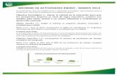 INFORME DE ACTIVIDADES ENERO - MARZO 2013transparencia.yucatan.gob.mx/datos/2013/... · Del 21 al 23 de Mayo se llevará a cabo la auditoría de Re certificación del Sistema de Gestión