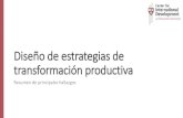 Diseño de estrategias de transformación productiva · Francisco de Campeche es de 37%. • La brecha entre el ingreso promedio de los trabajadores de San Francisco de Campeche y