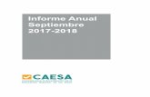 Informe Anual Septiembre 2017-2018caesa-artes.com/docs/recursos/informe-de... · Presentación4 1. Procesos de Evaluación con fines de Acreditación 5 1.1 Programas Evaluados por