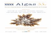 ALGAS 55 (2019) Especial V3ALGAS, Boletín de la Sociedad Española de Ficología 5 Editorial Estimados socios y amigos de la Sociedad Española de Ficología: Nos complace presentar