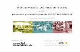 DOCUMENT DE RESULTATS - Arquitecturas Colectivas · 2016-02-23 · De forma espontània i urgent es decideix convocar una assemblea a la rodona de Rambla rLlull el ... incloent la