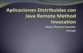 Henry Tenorio Guzmán A76456 - Asteriscus.comasteriscus.com/presentacion/RMI - Henry Tenorio.pdf · Transparent consistent replication of Java RMI objects. IEEE Computer Society Washington