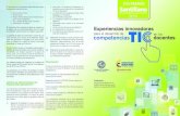 competencias docentes - Premio Santillanadocentes Experiencias innovadoras para el desarrollo de competencias en los XXI PREMIO 2015 Lib ert ad yO rden El documento de la experiencia