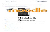 Taller de realización e impartición de cursos con Moodle 3.0 Módulo 3…cursos.elmformacion.es/pluginfile.php?file=/262/mod_data... · 2016-02-25 · Taller de realización e impartición
