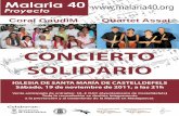 CONCIERTO SOLIDARIO · Coral GaudiM Quartet Assai IGLESIA DE SANTA MARÍA DE CASTELLDEFELS Sábado, 19 de noviembre de 2011, a las 21h Colaboran: ESCOLA ANTONI GAUDÍ AMPA ESCOLA