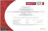 geupogrupondunova.com/wp/contingut/uploads/2017/05/ISO9001-ES... · 2020-04-06 · NORMA I STANDARD ISO 9001 :2015 Alcance específico de certificación: Specific scope of certification