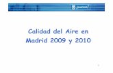 Calidad del Aire en Madrid 2009 y 2010€¦ · 2. Calidad del aire en Madrid 2009. 3. Calidad del aire en Madrid 2010. 4. Comparativa de Ozono en ciudades españolas en el verano