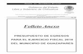 Folleto Anexo - Gobierno del Estado de Chihuahua · obra en bienes del dominio publico obra en bienes propios proyectos productivos y acciones de fomento inversiones financieras y