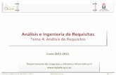 Análisis e Ingeniería de RequisitosAIR-2012-2013]Tema4.pdfAnálisis e Ingeniería de Requisitos – Tema 4 AIR - 7 Análisis Visión general Durante el análisis, analizamoss los