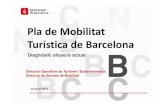 Pla de Mobilitat Turística de Barcelona · Barcelona la majoria dels viatgers fan servir el taxi (45%) o l'autocar (25%) amb percentatges molt superiors respecte de la resta dels