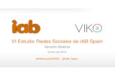 VI Estudio Redes Sociales de IAB Spain - Esta es la 6آھ ola del estudio que IAB, en conjunto con Elogia,