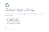 IATF - International Automotive Task Force IATF 16949:2016 ... · IATF 16949:2016 – PREGUNTAS FRECUENTES (FAQS) Page 5 / 30 NÚMERO REFERENCIA IATF 16949 PREGUNTAS Y RESPUESTAS