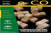 FORMACIÓN DEL PROFESORADO - Revista e-COrevistaeco.cepcordoba.org/wp-content/uploads/2018/05/Revista-eCO … · Elisa Hidalgo Ruiz . Advertencia. ... permanente, escuelas oficiales