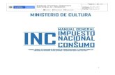 Página de MANUAL GENERAL IMPUESTO NACIONAL AL CONSUMO … · El impuesto Nacional al Consumo – INC (anteriormente denominado Impuesto al Valor Agregado- IVA) sobre los servicios