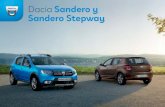 Dacia Sandero y Sandero Stepway · Dacia Sandero Seguridad a toda costa Ayuda al aparcamiento trasero*: Avisa al conductor de la presencia de obstáculos situados en la parte trasera