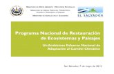 Programa Nacional de Restauración de Ecosistemas y PaisajesPROGRAMA NACIONAL DE RESTAURACIÓN DE ECOSISTEMAS Y PAISAJES 3. Agricultura Sostenible por parte del Programa de Pequeñas