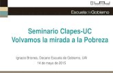Seminario Clapes-UC Volvamos la mirada a la PobrezaLATAM Chile ha sido la excepción. 5 Gasto social 10 15 20 25 30 35 15 20 25 30 35 40 45 50 (% PIB) ... • Criterios de elegibilidad