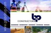 ¿Quiénes somos? Nuestro compromiso Áreas de Acción ...€¦ · ¿Quiénes somos? Constructora B&P es una empresa venezolana con proyección internacional y con más de 16 años