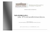 MANUAL de Procedimientosseer.slp.gob.mx/Transparencia 2017/mp004.pdf · 2014-12-01 · De acuerdo a lo establecido en Artículo 41, Fracción III, de la Ley Orgánica de la Administración