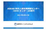 ASEAN ASEAN 防災人道支援調整センター 防災人道 …...2017/03/17  · AHAセンターは、締約国、関連する国連および国際機関との協 を促 進し、地域協