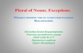 Plural of Nouns. Exceptions.aneks.spb.ru/files/publikacii/Petr/KiselevaEV_mnojestvennoe_chislo.p… · Презентация может быть использована на уроках